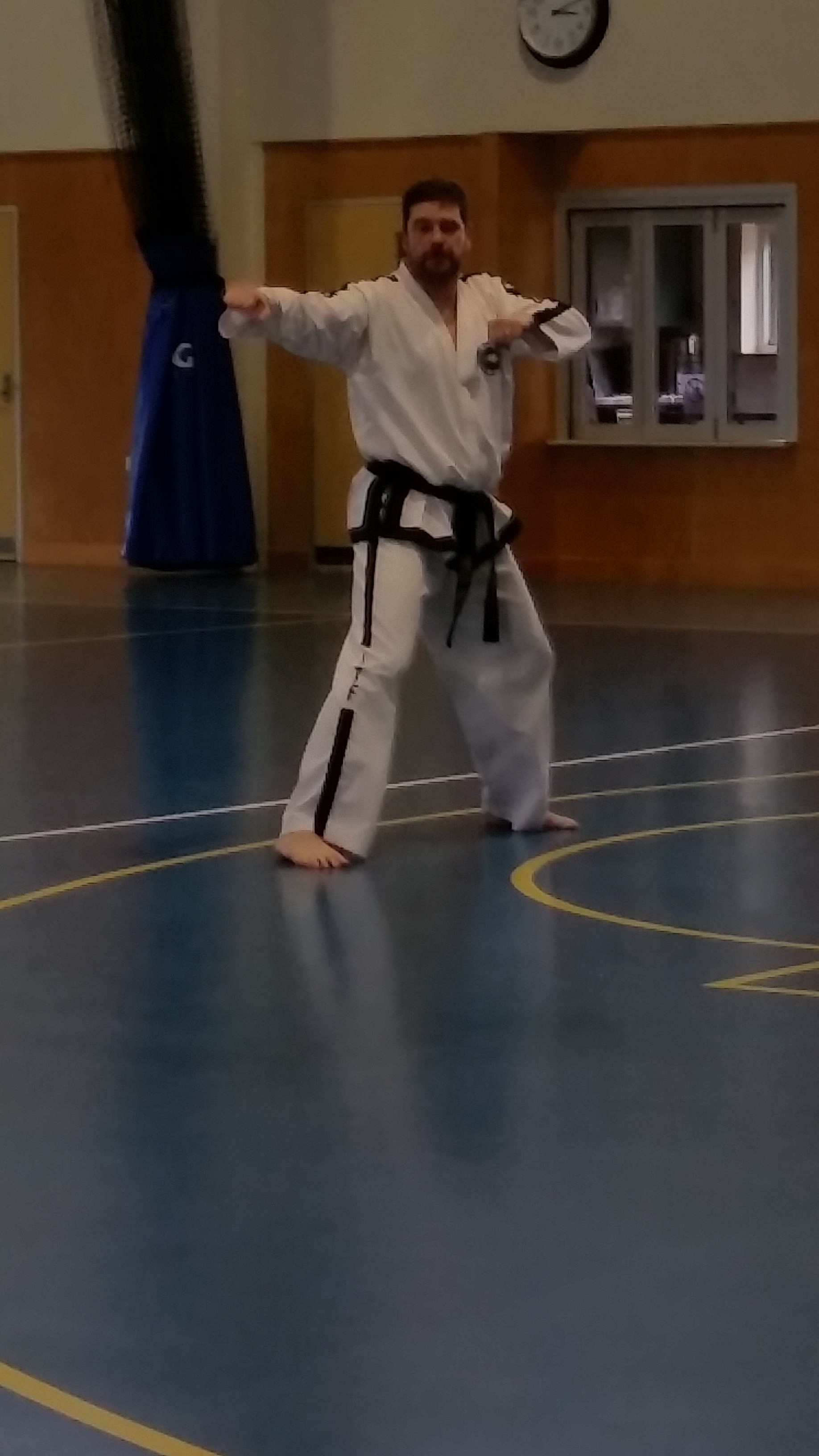 Instructor demonstrating technique
